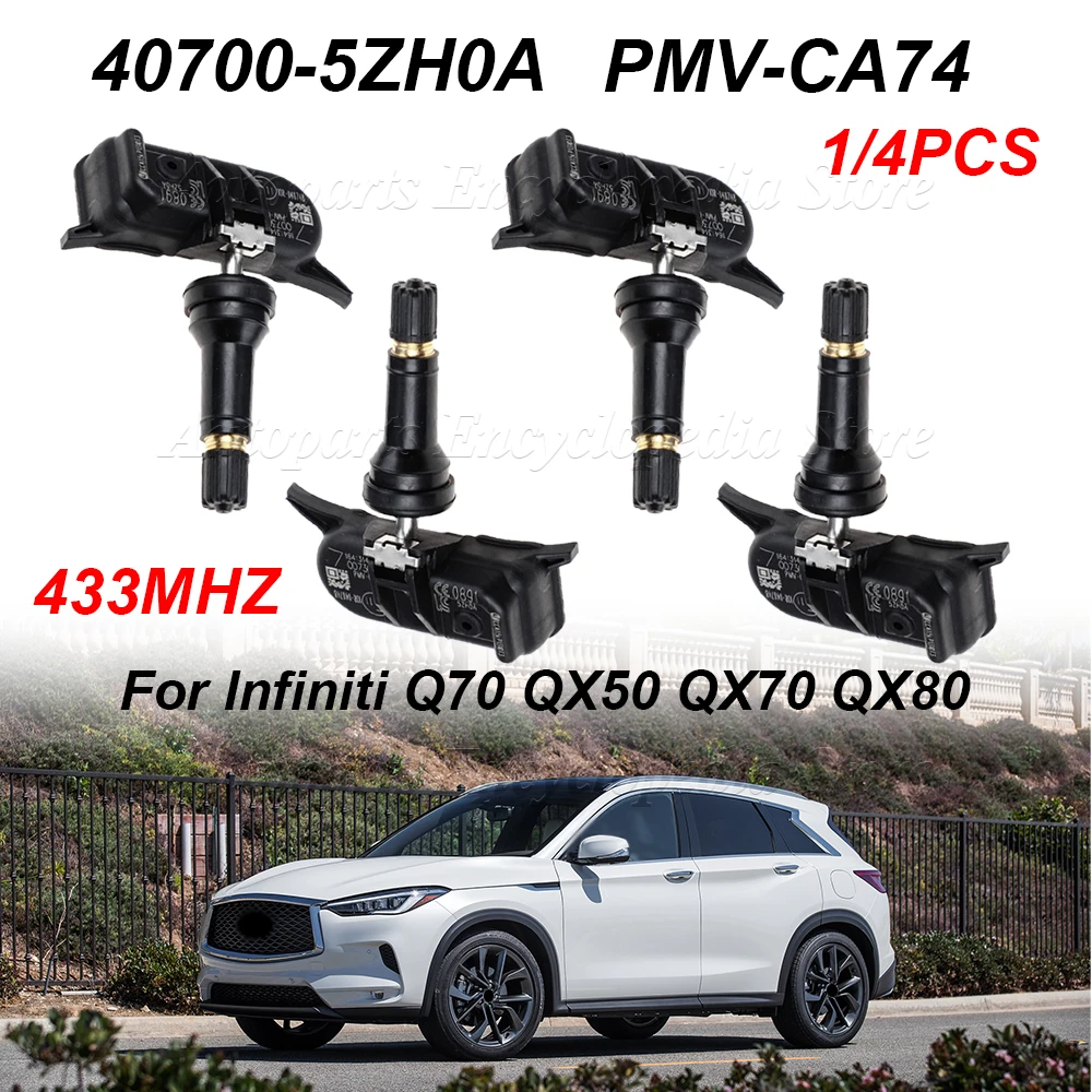 

Автомобильный датчик давления в шинах TPMS PMV-CA74 для Infiniti Q70 QX50 QX70 QX80 40700-5ZH0A для Nissan GT-R Juke Leaf Patrol VI 433 МГц
