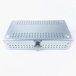 Aluminium Alloy Sterilization tray box case surgical instruments disinfection box