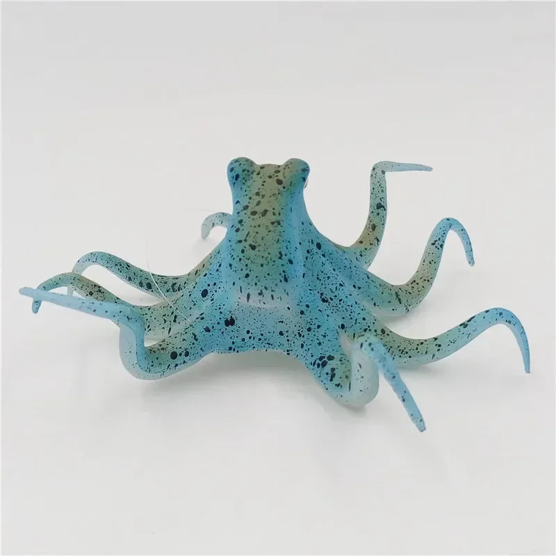 10cm Fish Tank Aquarium Decor Fluorescent Artificial Octopus Aquarium Fish Tank Ornament Fish Decoration
