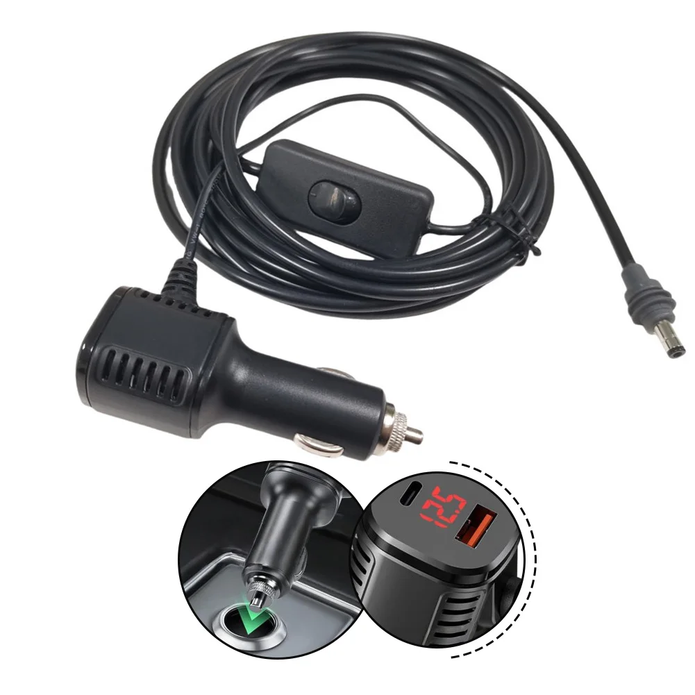 

Шнур питания 200 см, автомобильное зарядное устройство с цифровым дисплеем, зарядное устройство с цифровым дисплеем, USB-C PD, 20 Вт, устойчивый к ультрафиолетовому излучению монитор напряжения