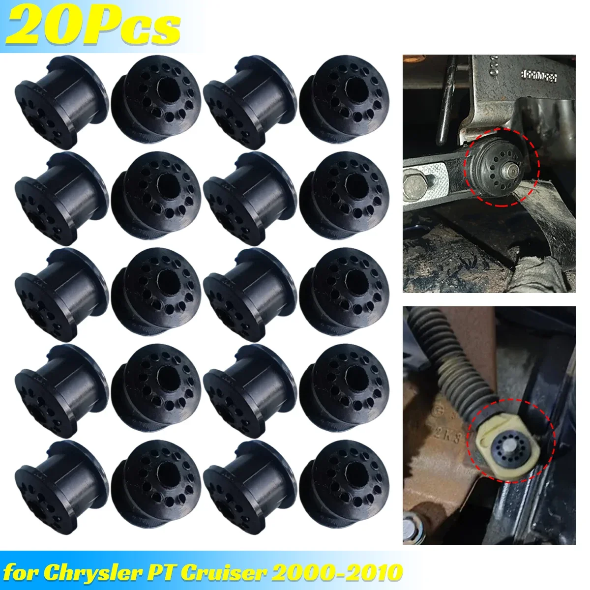 

20PCS MT Gearbox Shift Lever Cable Linkage Rubber Bushing for Chrysler PT Cruiser 2000 2006-2010 Lancia Voyager Plymouth Neon