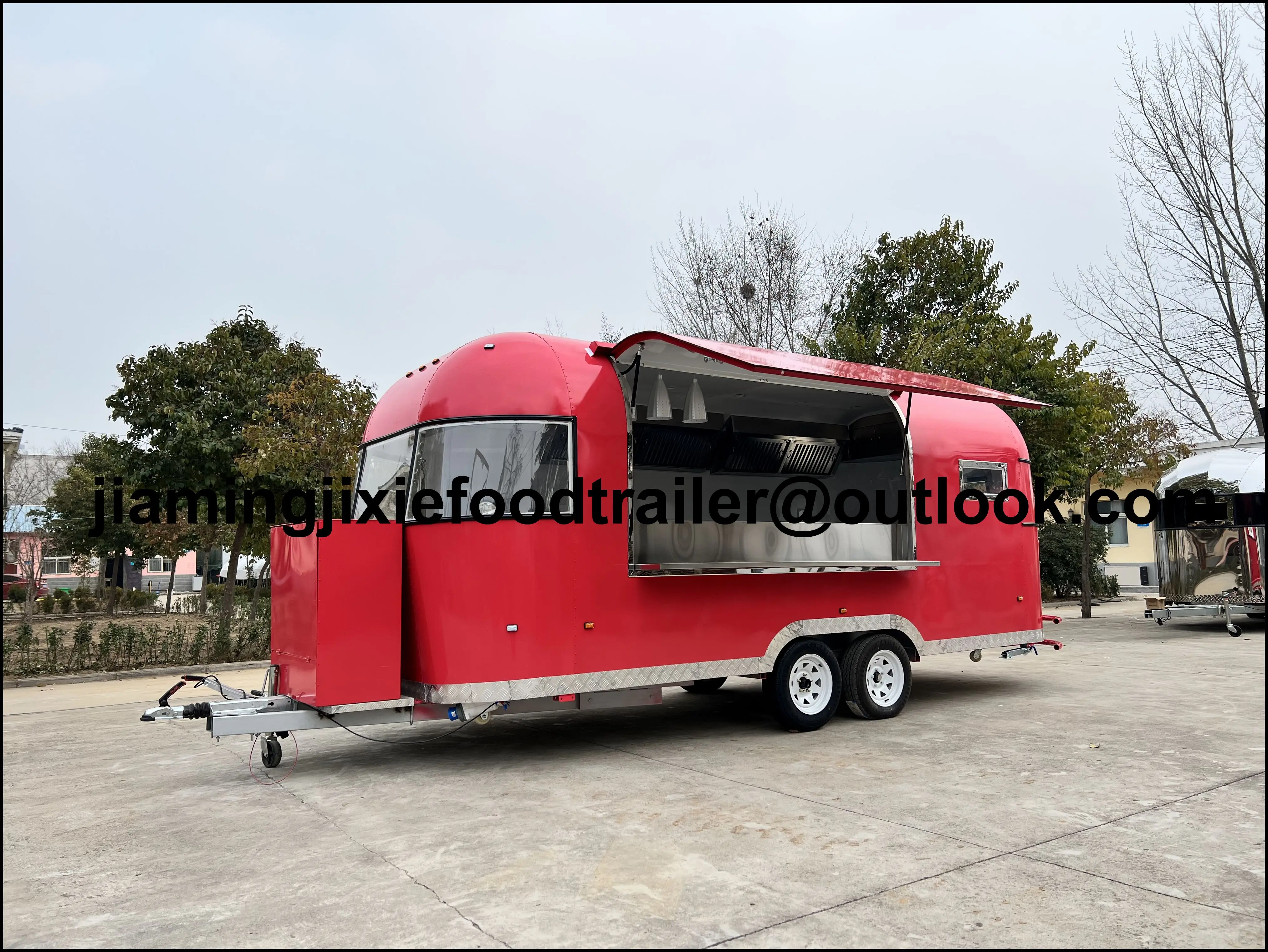 

Уличный передвижной фургон для еды: Донер-кебаб, хот-доги, пицца, с полной кухней и паровой пельменницей