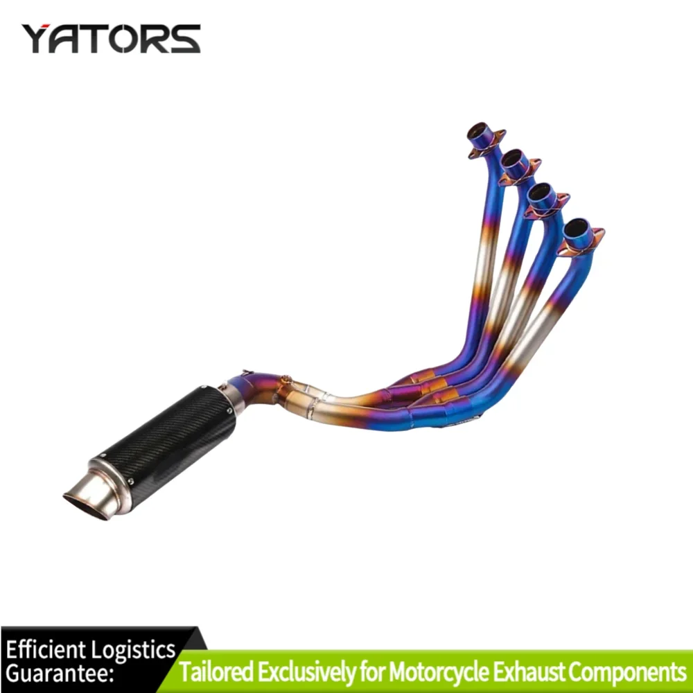 

Exhaust Systems For Honda CBR650F CBR650 CB650R CB650F 2014-25 Exhaust Pipes Muffler Header Blue