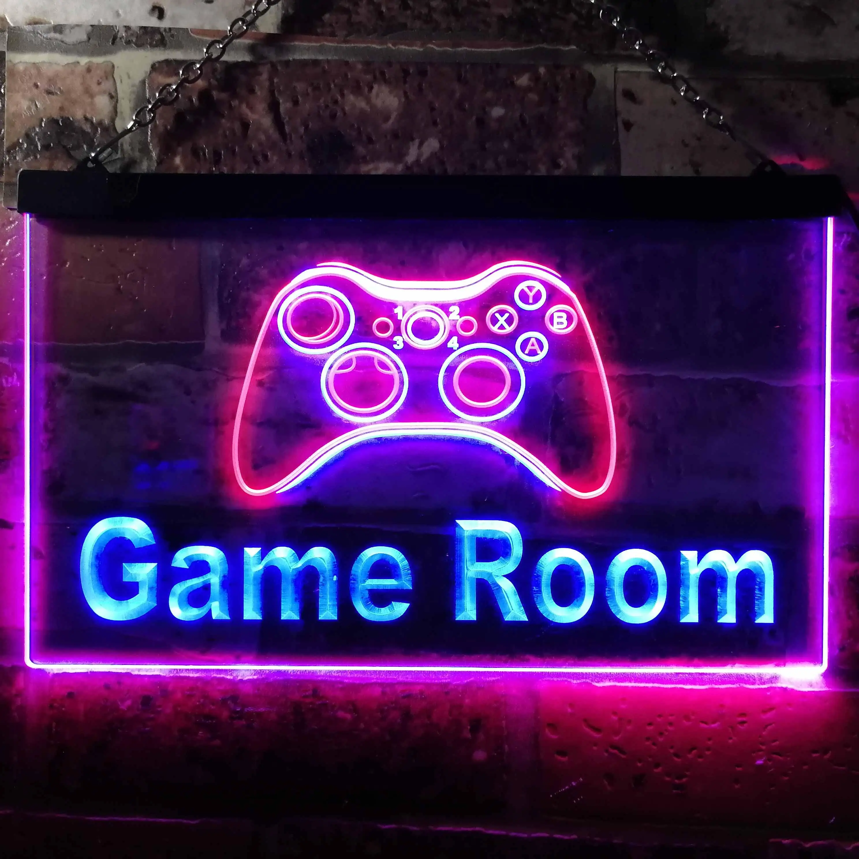Game Console/Controller .Game Room Dual Color Led Neon Sign st6-j0984