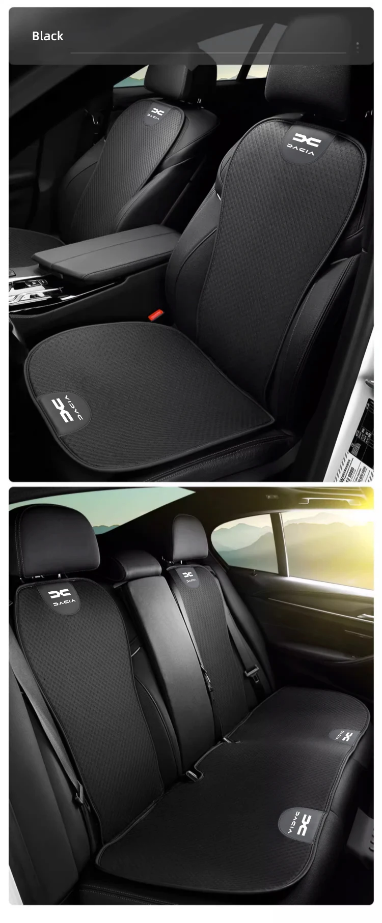 Auto-Sitzkissenbezug, atmungsaktives Eisseiden-Pad, Autozubehör für Dacia Duster Sandero Bigster Dokker Jogger Logan Stepway – Detail 8