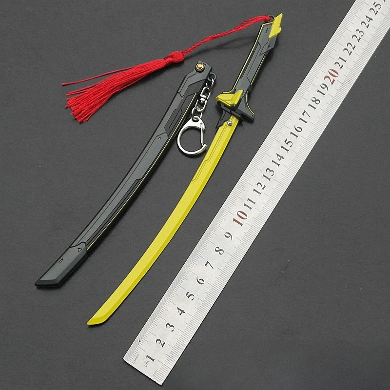 22cm RGX 11z Pro Onimaru Kunitsun Katana Valorant Game Peripheral All Metal Toy Samurai Craft Accessorie Ornament Collection Toy