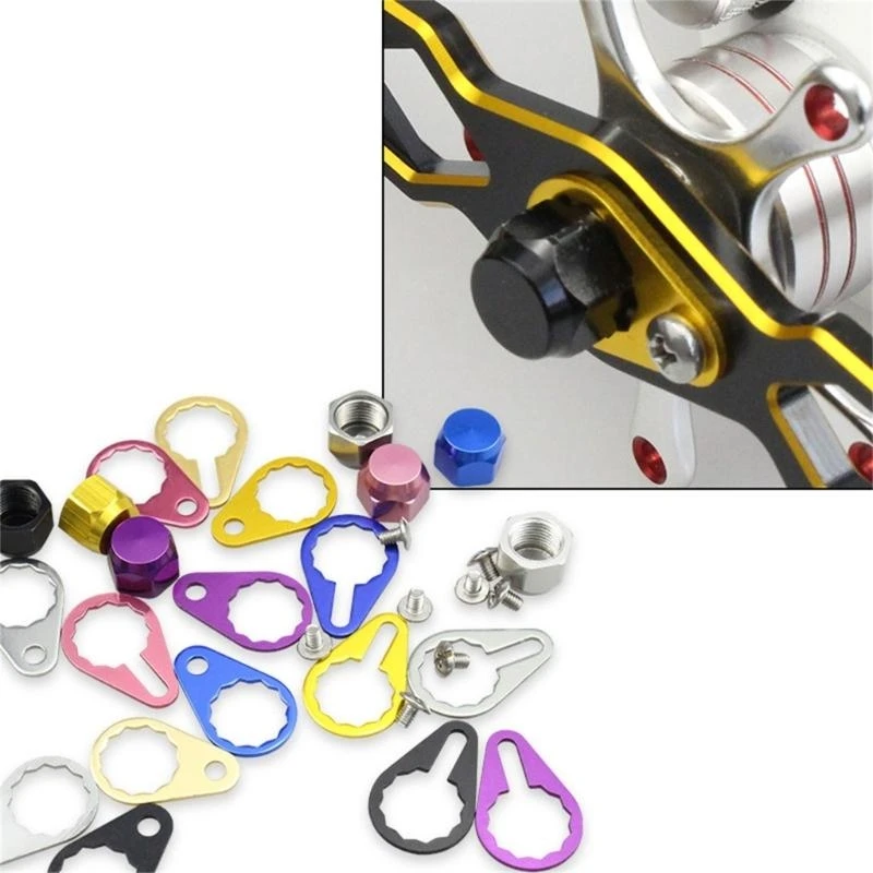 R6FE Pegangan Kanan Piring Pengunci Sekrup Nut Penutup Aksesori Memancing Berlaku