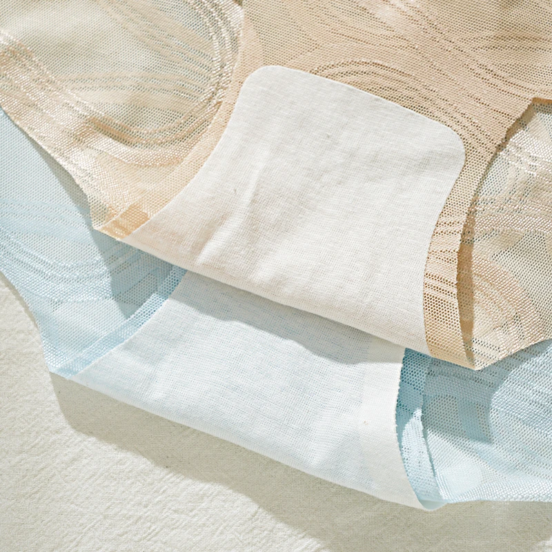 3 قطعة المرأة منتصف الخصر رقيقة سراويل داخلية نسائية من الدانتيل القطن المنشعب سلس ملخصات التجفيف السريع الراحة الملابس الداخلية الفرنسية الحلو الملابس الداخلية #5