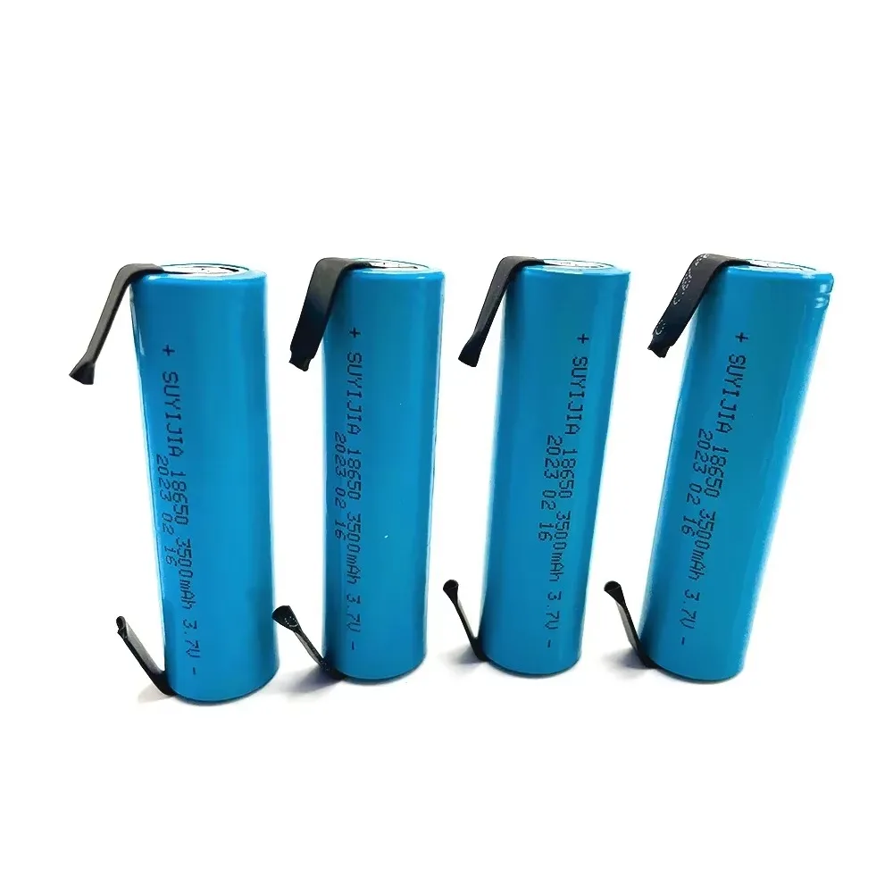 3.7V 3500mAh 18650 Rechargeable Lithium-ion Battery with DIY Nickel Lithium Welding Nickel Sheet Torch Instrument Model Aircraft