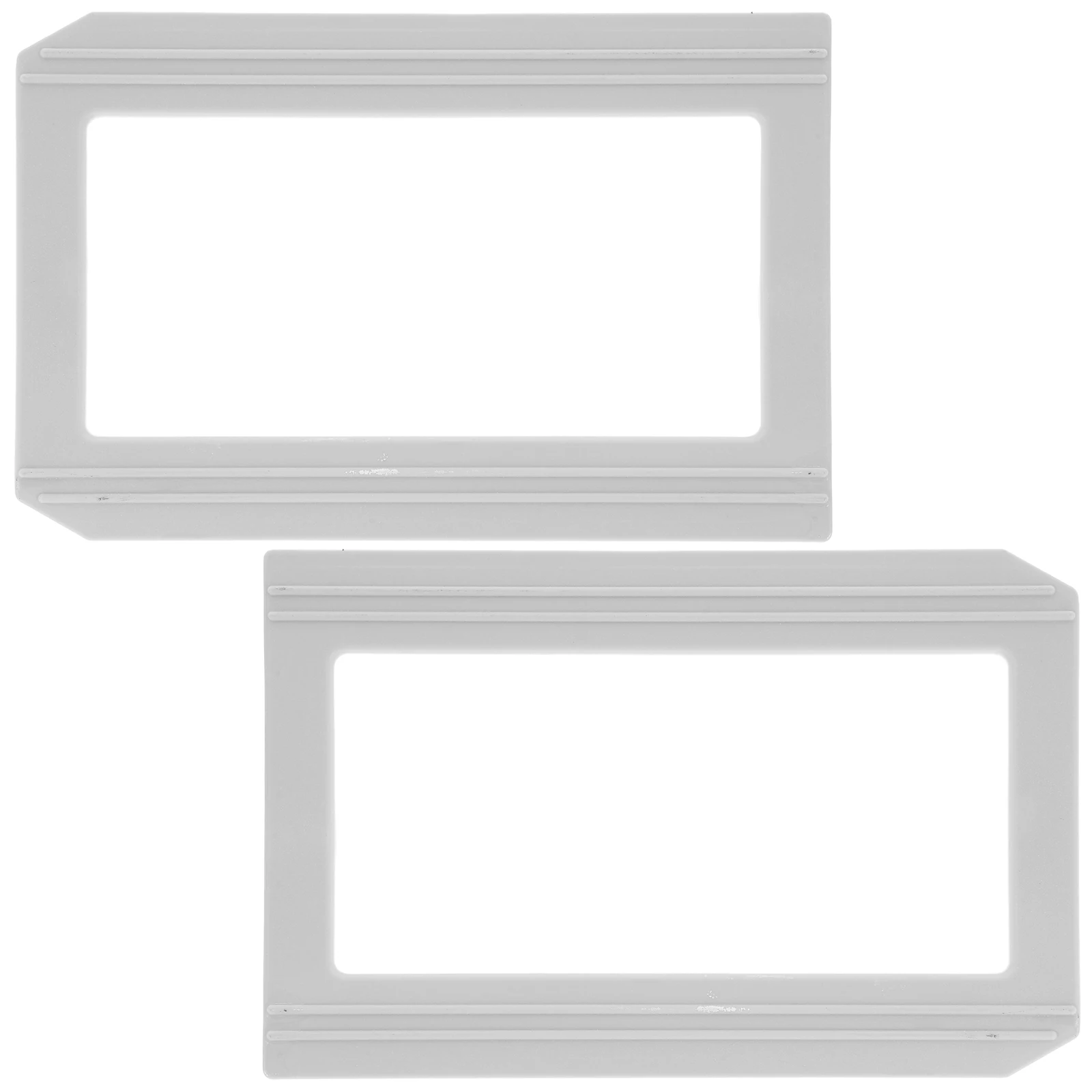 2 Pcs Magnetic Label Box Card Holder Shelf Slot Self Adhesive Tags Wire Shelving Kitchen Cabinet Labels Book Holders Library