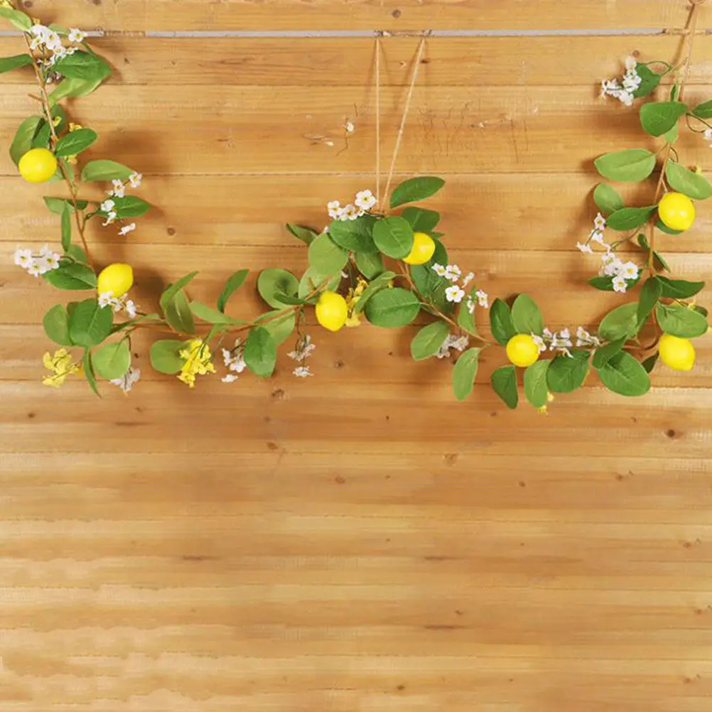 

2Pcs Premium Plastic Hanging Vine Ornament Lifelike Simulation Rattan Garland for Home Office Living Room Bedroom Terrace Decor