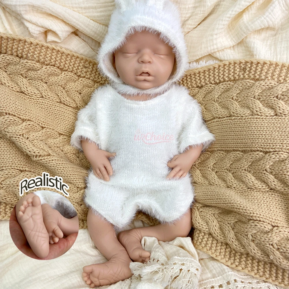 

Силиконовая кукла-реборн для сна, реалистичная, с детализированной кожей, весом 1:1, моющаяся, модель для раннего развития, для детского сада