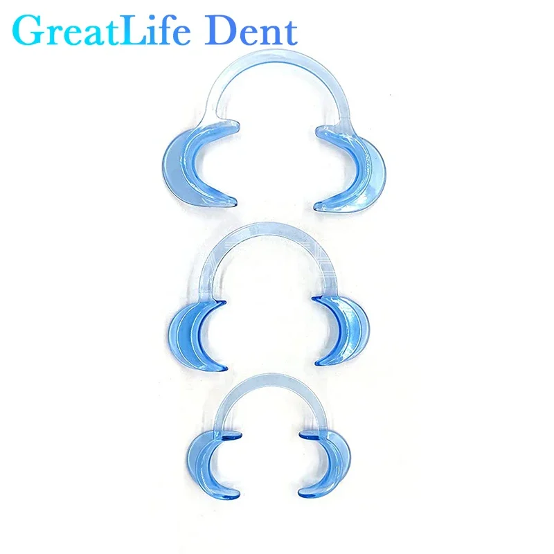 GreatLife Dent-abridor de boca Dental, herramienta Dental en forma de C, Retractor de labios de mejillas intraorales, esparcidor de labios, 5 unids/set