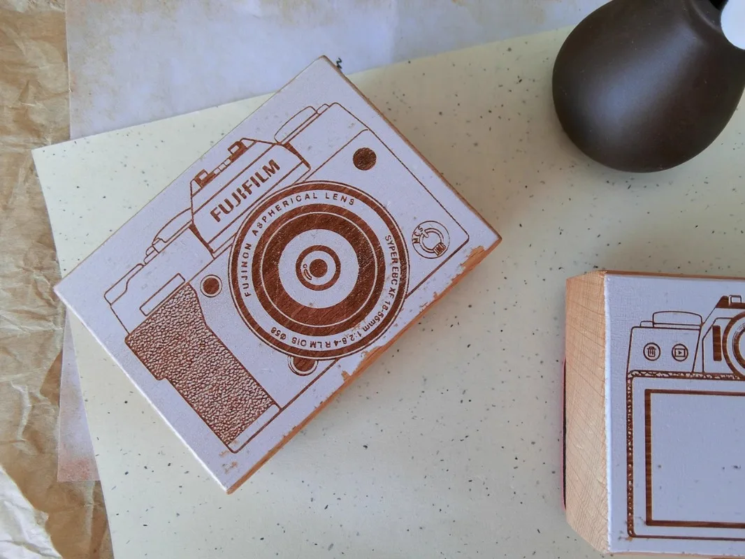 Imagem -06 - Vintage Câmera Wooden Rubber Stamp Grupo Positivo e Negativo Faça Você Mesmo Scrapbooking Álbum de Fotos Card Making