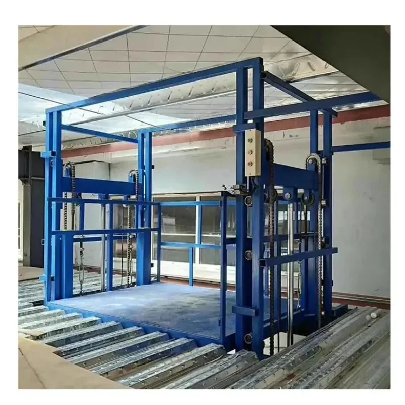 Hydraulic Goods Lift, 2-3 Ton Loading Elevator Platform for Indoor/Outdoor Fixed Freight Lifting
