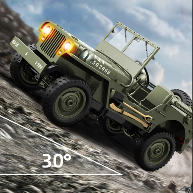Neues C8815 RC CAR 1:10 Simulationsmodell 2,4G Willis Jeep Geländewagen Kriegstransportfahrzeug 4WD Crawler Spielzeug Geschenke