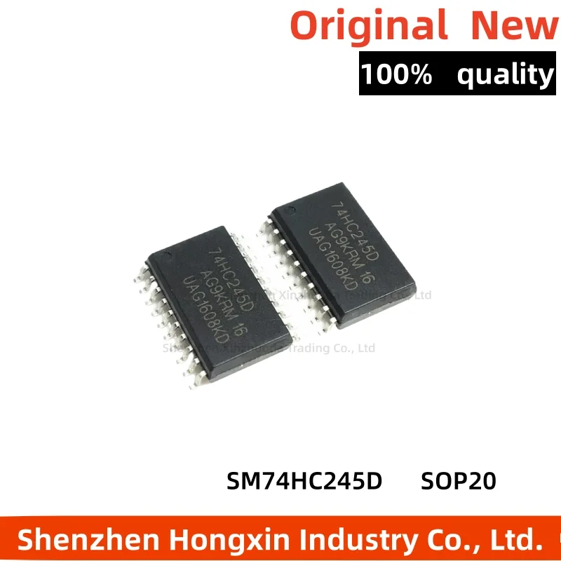 10 pieces of ICN74HCC245 SM74HC245D 74HC245 74HC245D wide body 7.2mm patch SOP20