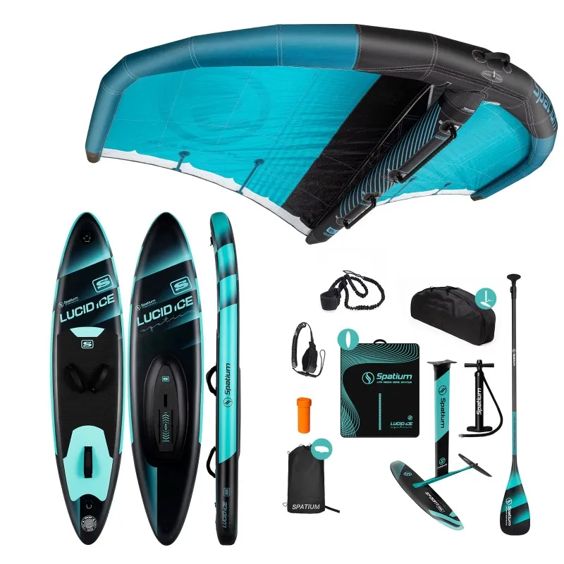 Latest Design Surfing Downwind Inflatable Foil Paddle Board Inflatable Wind Wing Downwind Foil Board Carbon Set For Sale