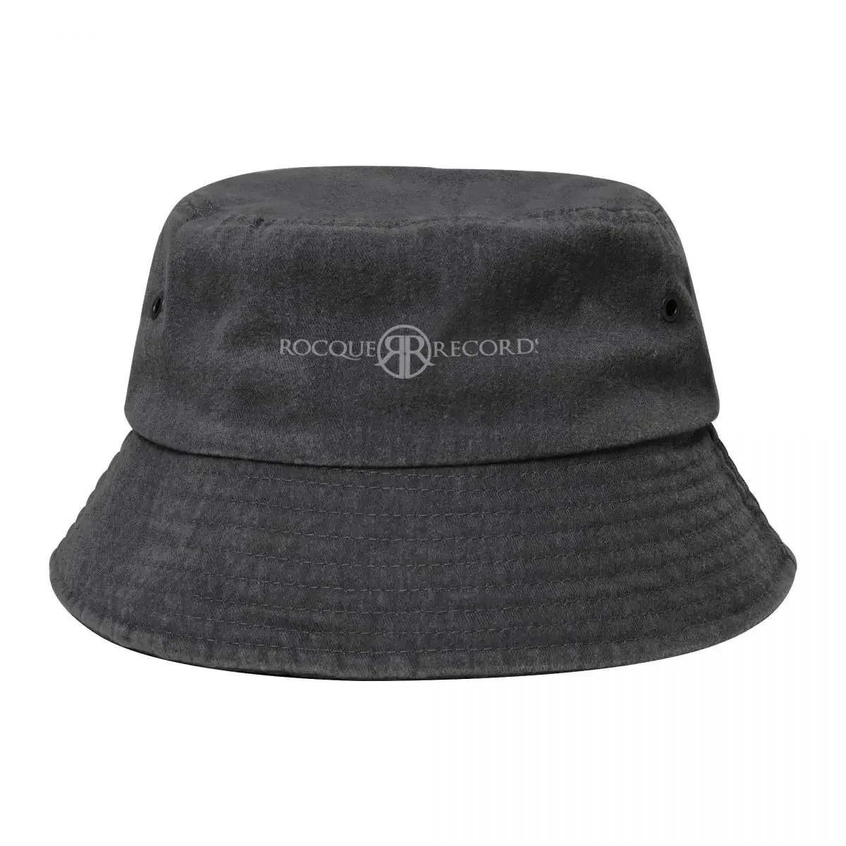 Rocque Records Bucket Hat Sun Hat For Children Military Cap Man black Streetwear Women Men's