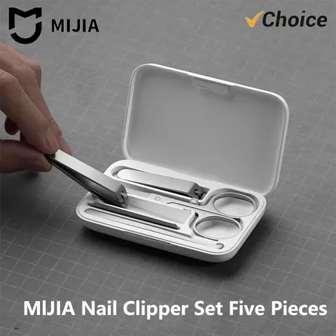 New Original MIJIA Manicure Nail Clippers Pedicure Set Portable Travel Hygiene Kit Stainless Steel Nail Cutter Tool Set