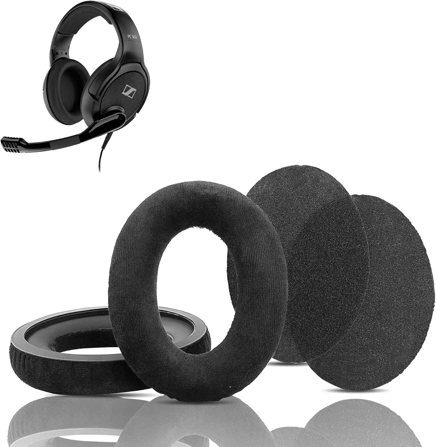 Soft Earpads Cushion Replacement Compatible with Sennheiser HZP 41 PC 363D HZP 26 PC 360 G4ME ONE PC 373D Game One Headsets