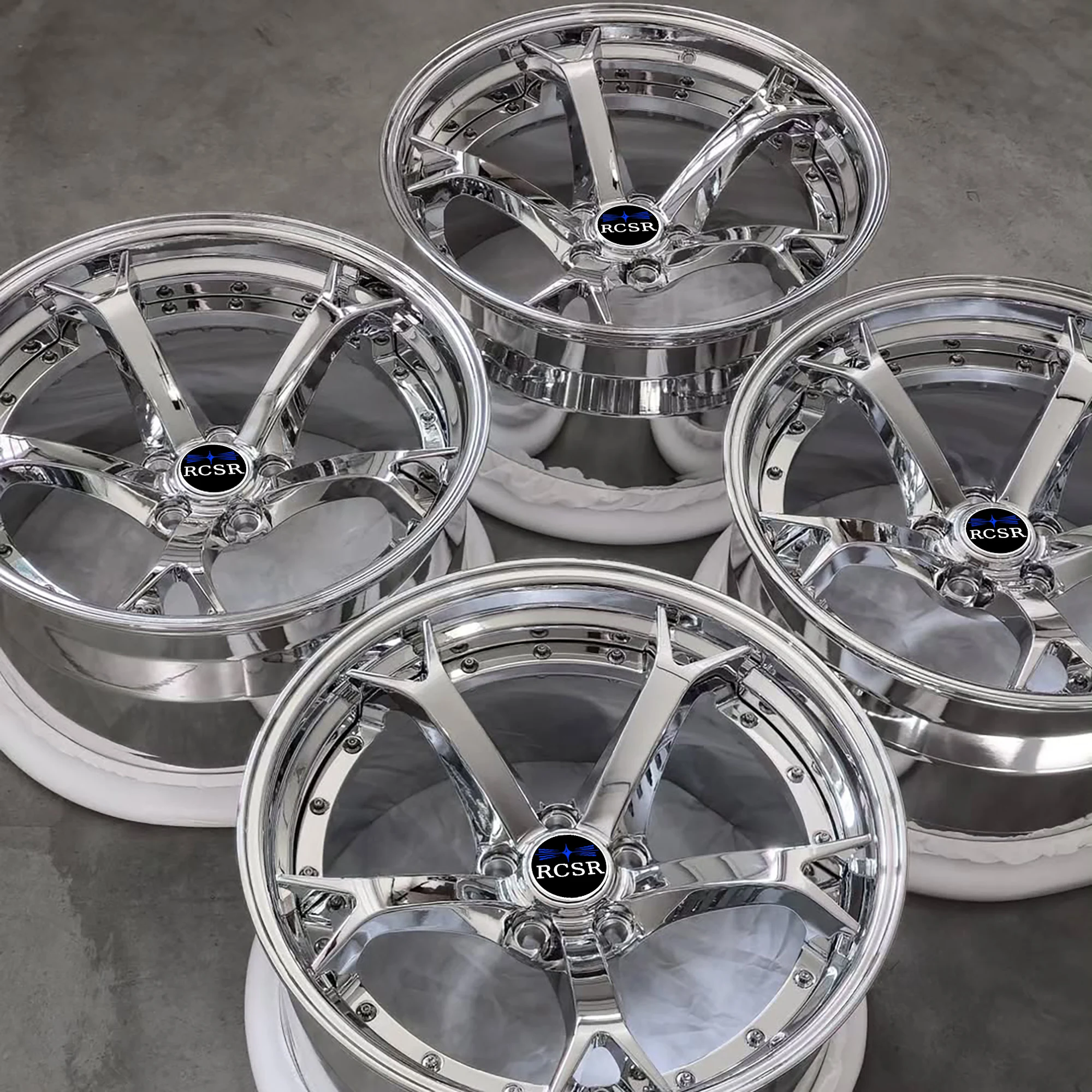 

RSR Хромированный глянцевый вогнутый дизайн 19-дюймовые кованые спортивные диски Nismo V1 Q50 G37 25/30/20 мм ET 98/100 мм PCD Новое состояние