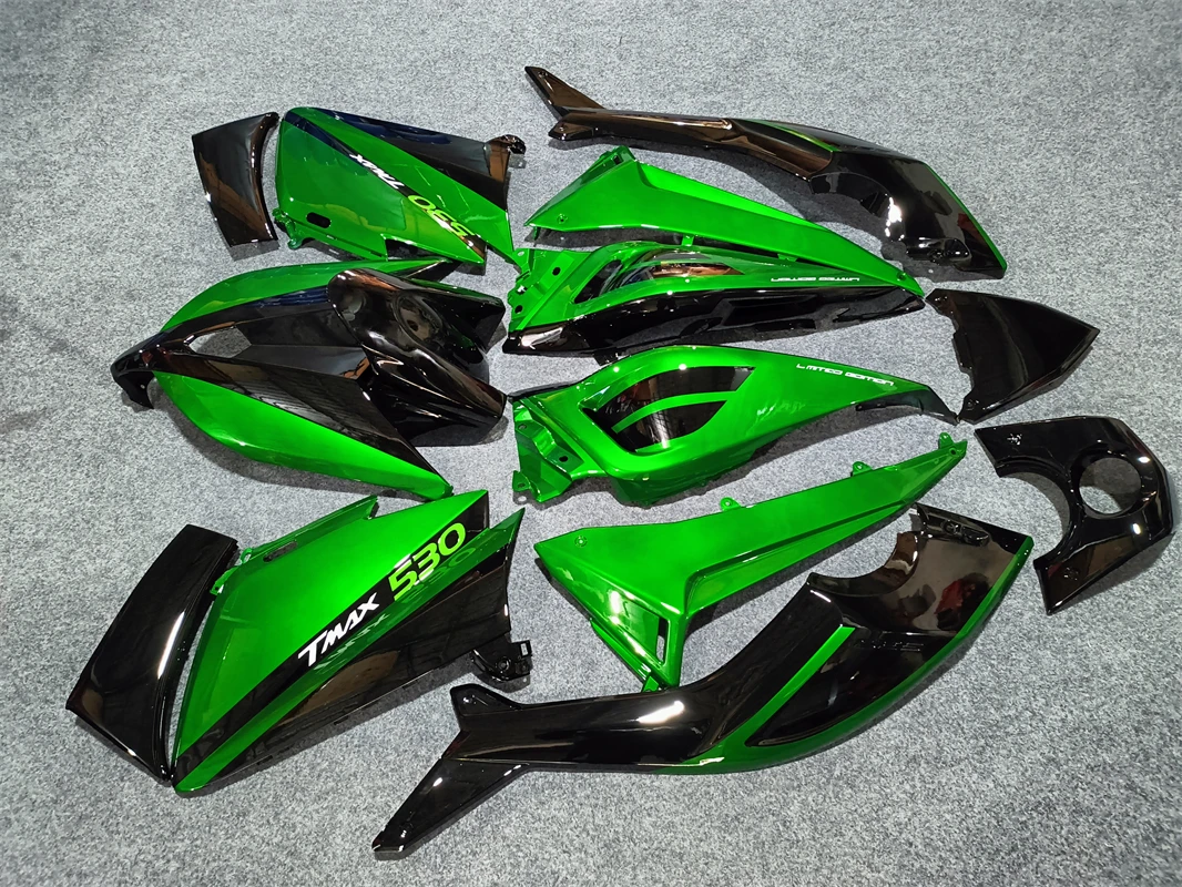 Injection Mold New ABS Fairings Kit Fit for YAMAHA Tmax 530 2012 2013 2014 12 13 14 Bodywork Set  Metallic green