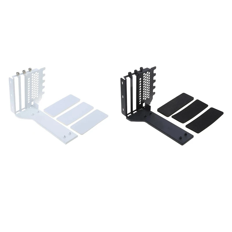 

Universal Vertical GPU Holder Riser ATX Matx Case VGA Graphics Card Steering Bracket For 3090, 4090 Graphics Cards Durable Black