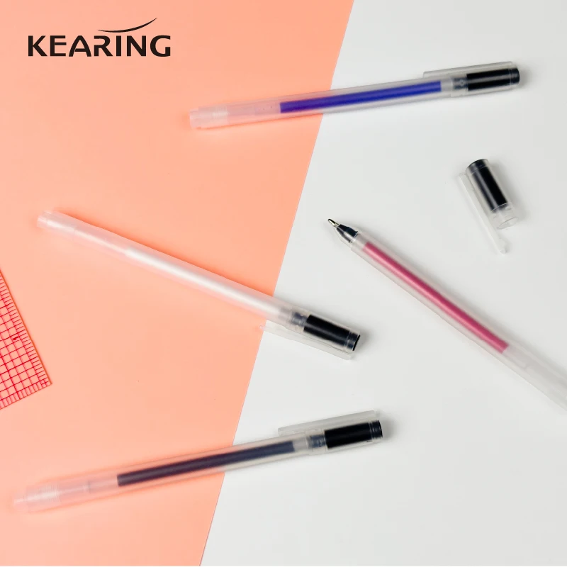 Kearing-Heat Erasable Magic Marker Pen Temperature Disappearing Fabric Pens Line Marking, DIY Craft Sewing Accessories 4Pcs