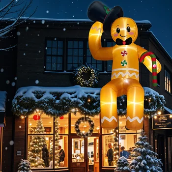 10FT Inflatable Gingerbread Decoration 1