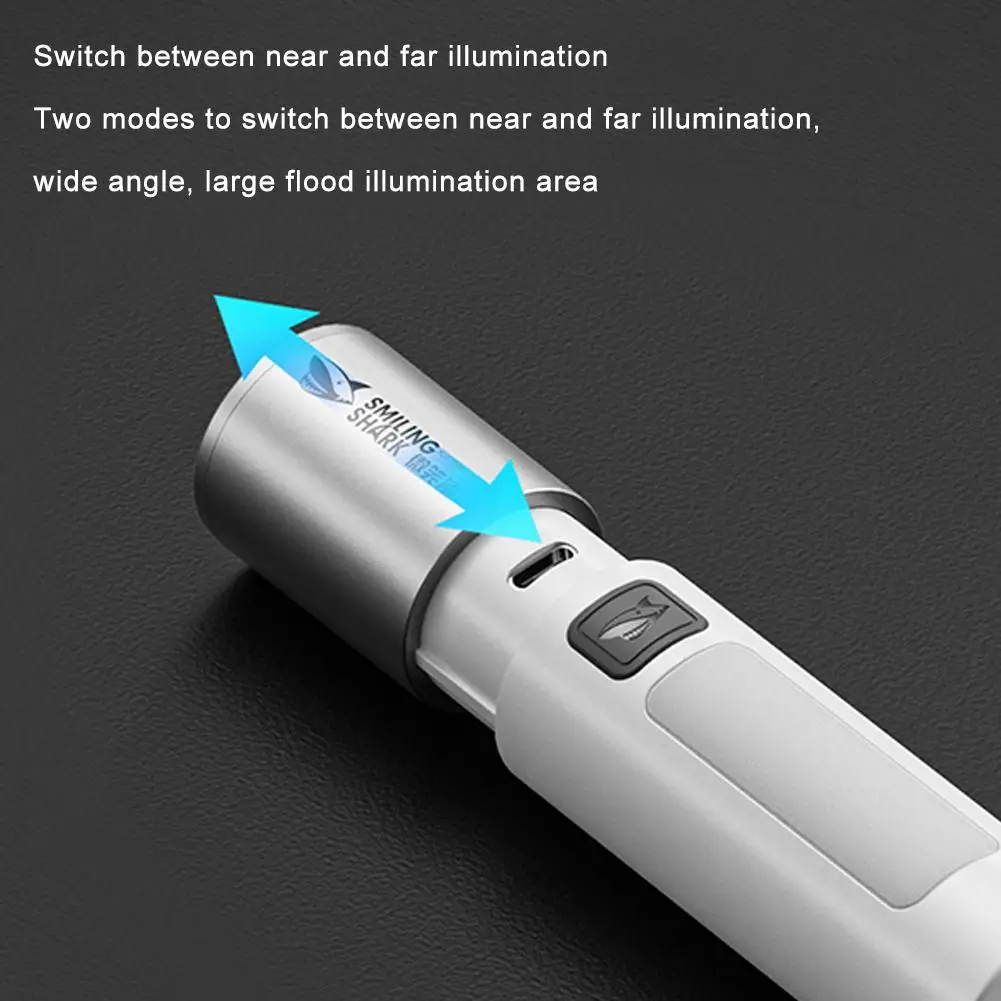 Outdoor Lighting Strong Light Flashlight Household Emergency With Side Light Flashlight Multifunctional Long-range Flashlight