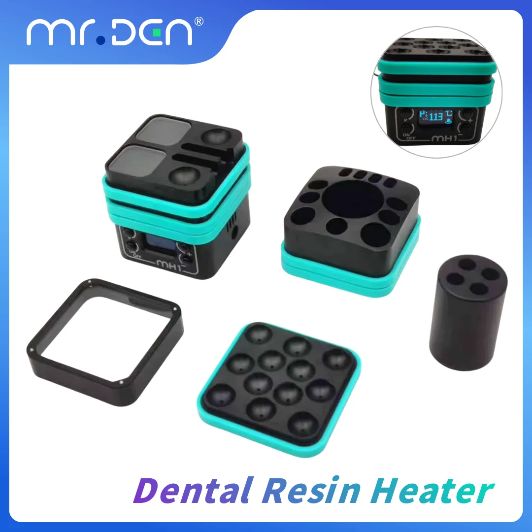 MR.DEN 4 in 1 Dental Resin Heater Agar Impression Material Heater Adjustable Temp Dental Composite Softener