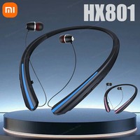 XIAOMI HX801 Neckband Earphone Wireless Bluetooth Noise Reduction Headphone In Ear Adjustable Waterproof Headset for Android IOS