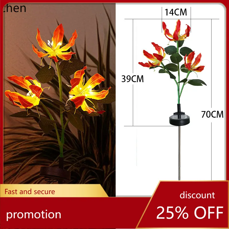 

Zml new solar powered outdoor garden landscape lawn stake lights