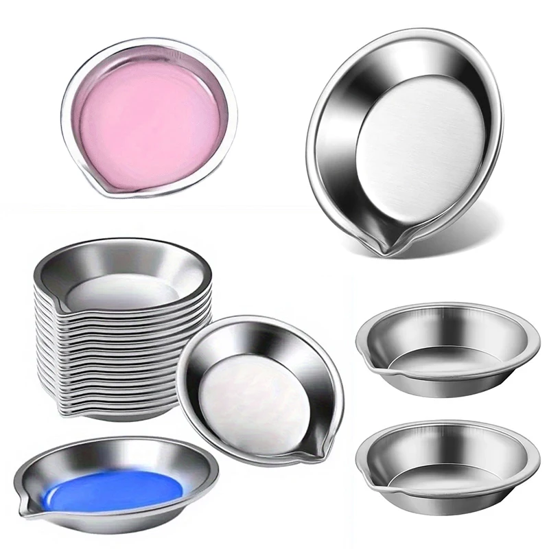6-12PCS Multi-Purpose Small Drawing Palette with Pour Mouth Portable Pigment Tray Paint Gadgets Suitable for Artist Nail Art ZYF