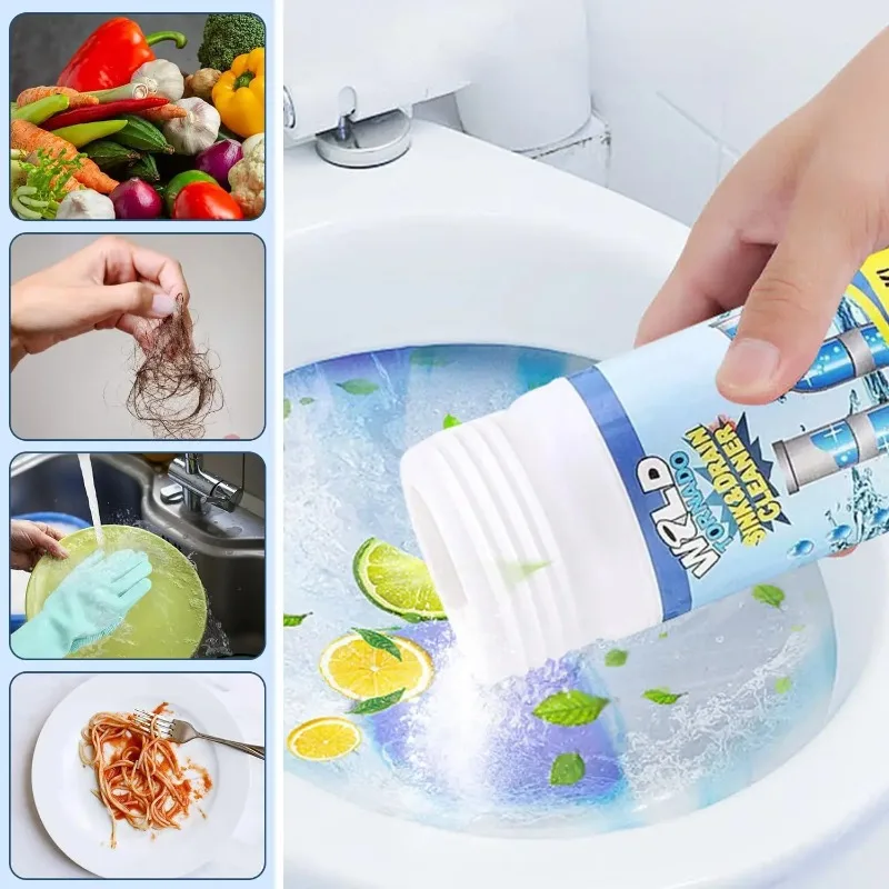 

110g Powerful Sink Drain Cleaners Portable Powder Cleaning Tool Super Clog Remover Powder Agent for Kitchen Toilet Pipe Dredging