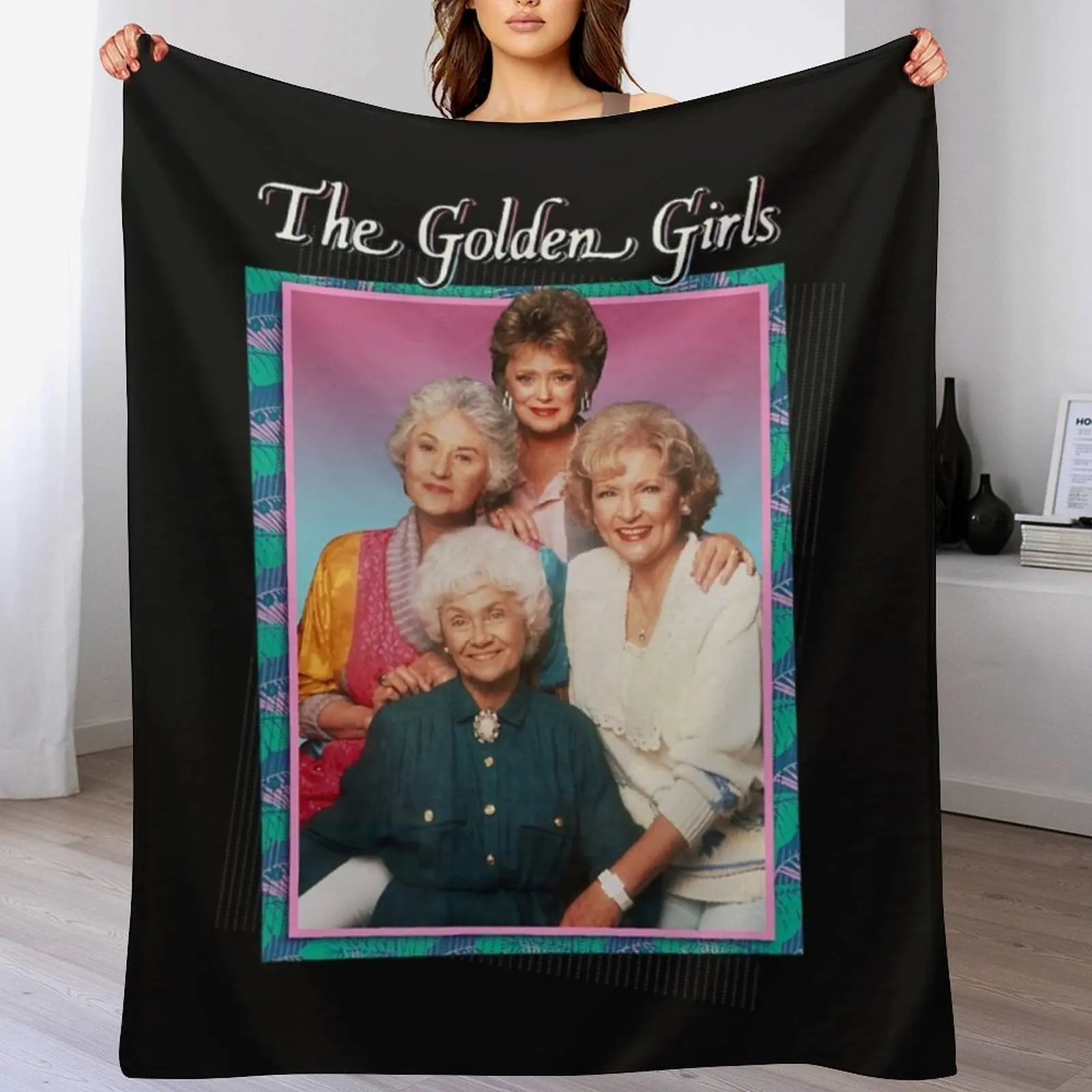 

The Golden Girls Golden Girls Throw Blanket Travel Size Cozy Blanket for Plane Train