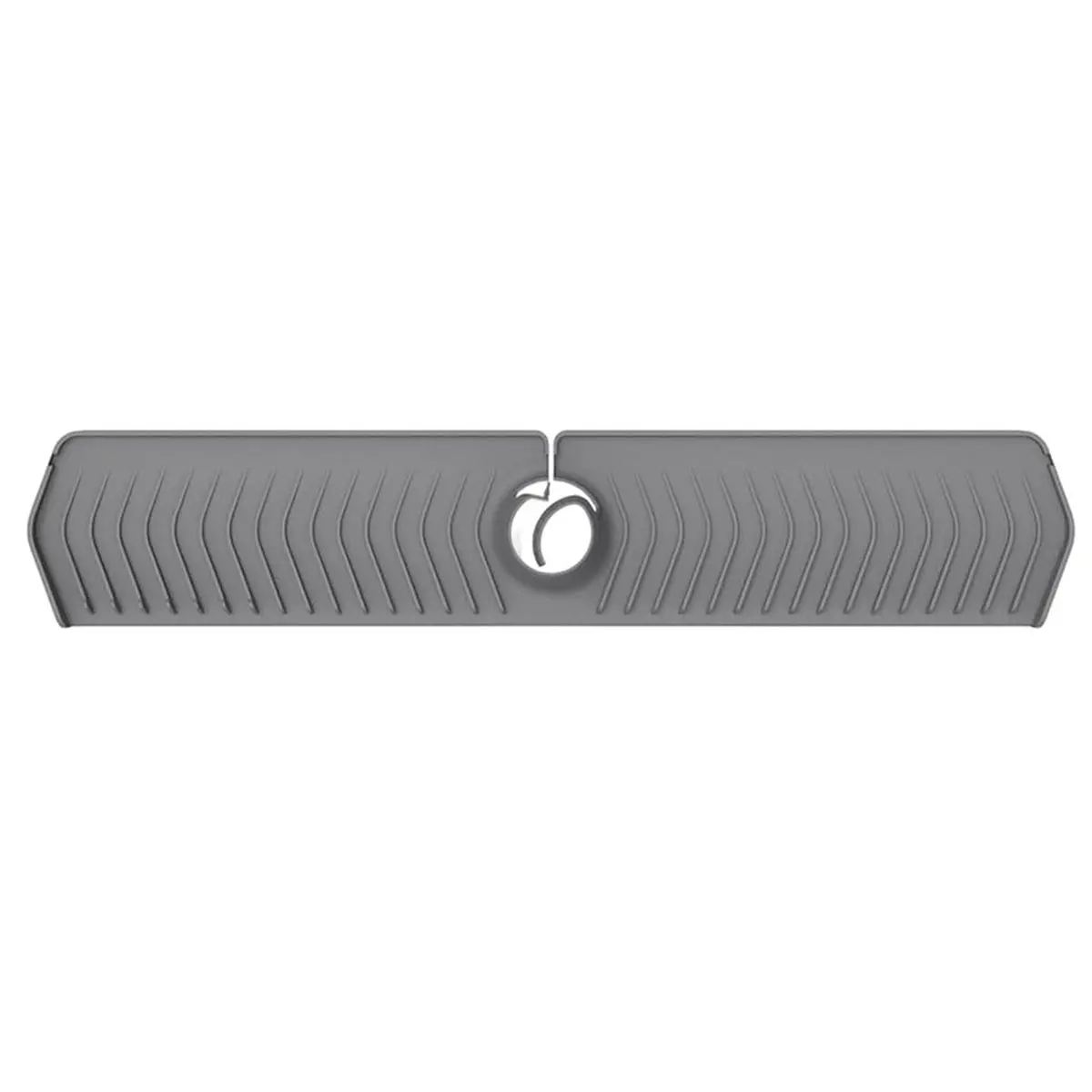 FTGT NEW Kitchen Sink Faucet Mat, 30in Silicone Guard & Draining Mat, Foldable, Keeps Countertops Dry