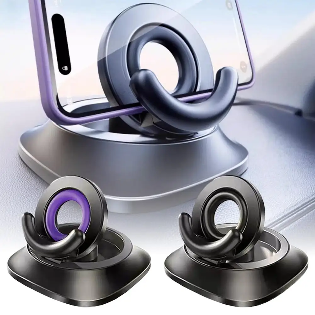 Universal Car Phone Mount Dashboard Mount Alloy Folding Phone Stand No Blocked View GPS Bracket For IPhone 18 17 Xiaomi