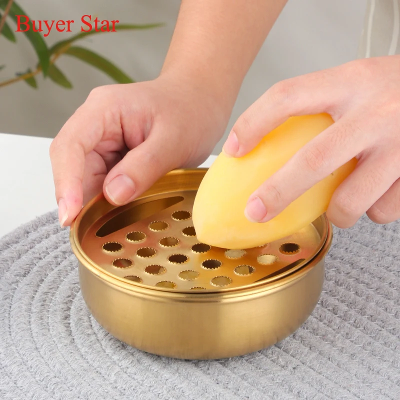 1pcs stainless steel Grinding bowl for kids eating Handmade Food Processor Feeding Bowl metal Baby Food Mills Food Grind Maker