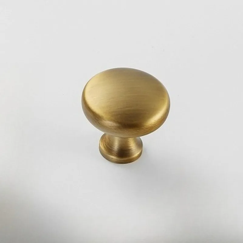 Poignées de meubles en Bronze Antique, poignées d'armoire de cuisine en laiton massif, boutons ronds de tiroir en forme de coquille, poignées de garde-robe