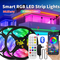 DC 12V LED Strip Light 30leds/m RGB 5050 Led Light Strip Flexible Ribbon Lamp Tape 5M 10M 20M 30M Room Party Decoration Lighting