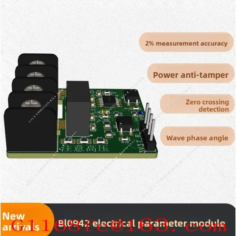 220V AC Voltage Current Power Acquisition Charging Pile BL0942 Power Metering Module Serial Output Zero Crossing