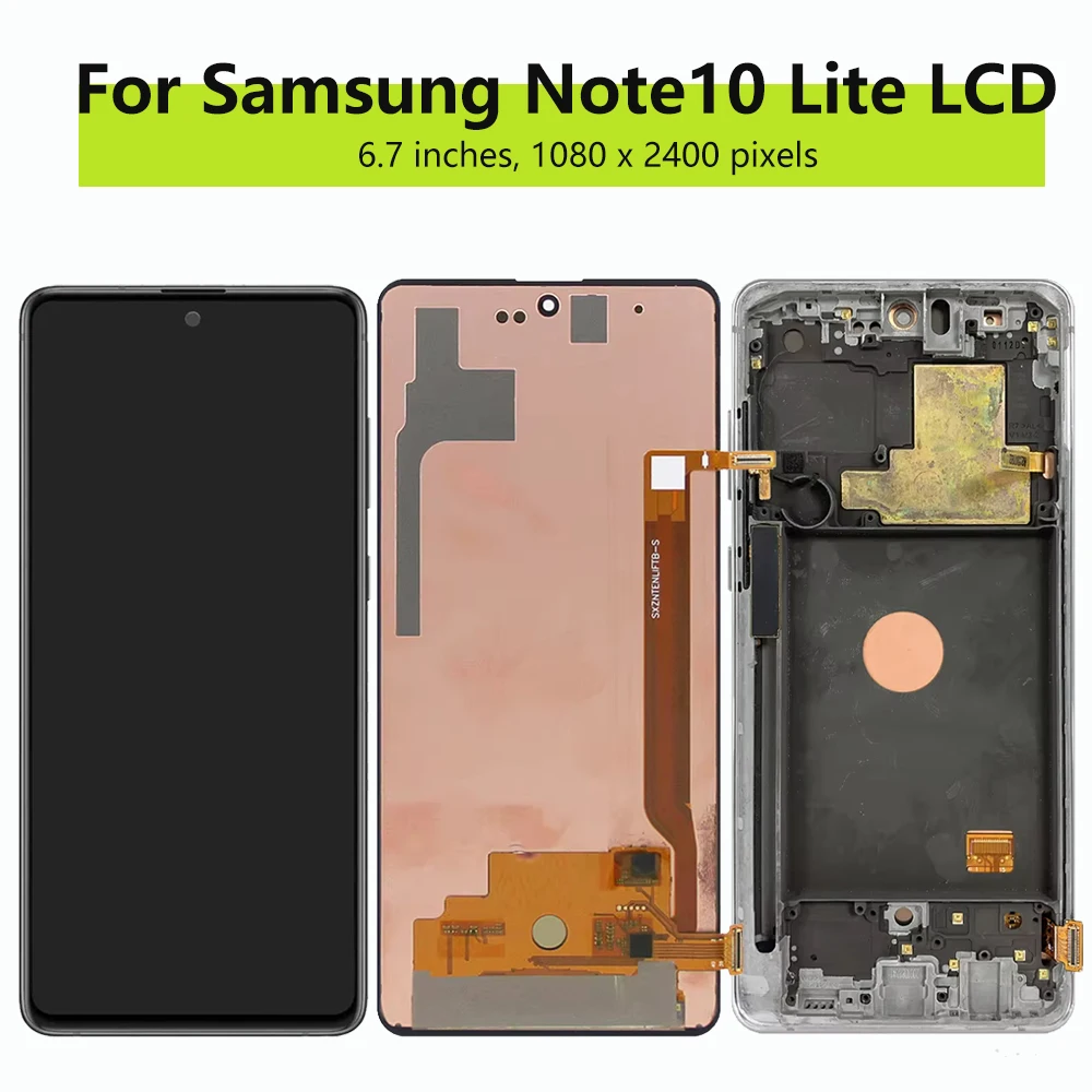 AMOLED Display for Samsung Galaxy Note 10 Lite N770 N770F Lcd Display Touch Screen Digitizer Assembly