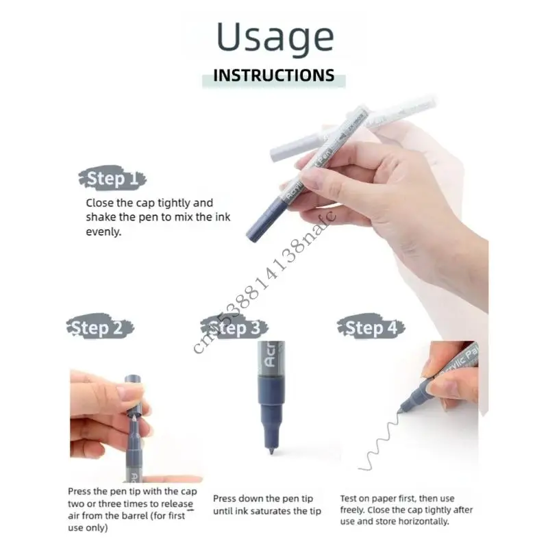 594F مجموعة أقلام أكريليك ألوان احترافية للفنانين الطلاب رسم رسم المشاريع الحرفية حقيبة للتخزين العملي