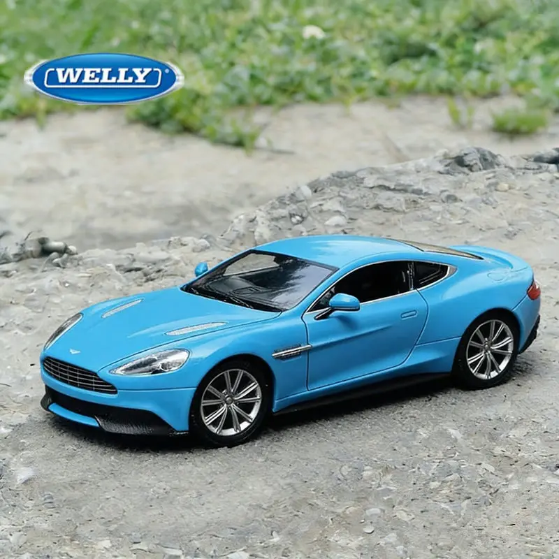 

WELLY 1:24 Aston Martin VANQUISH Coupe Alloy Sports Car Model Diecasts Metal Racing Car Vehicles Model Simulation Kids Toys Gift