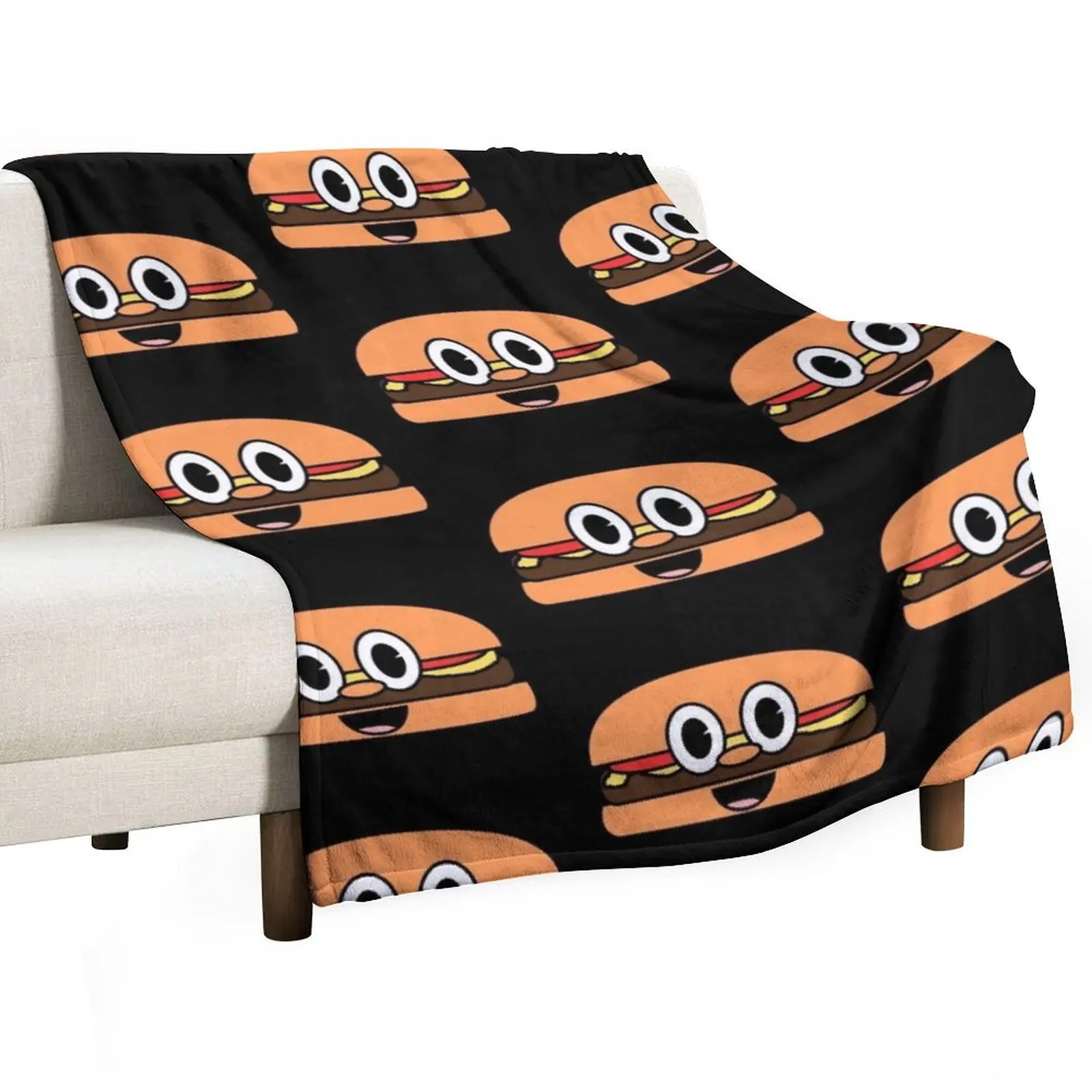 Bobs burgers fox Cute Burger Throw Blanket manga Soft Plaid Large valentine gift ideas Sofa Plaid on the sofa Blankets