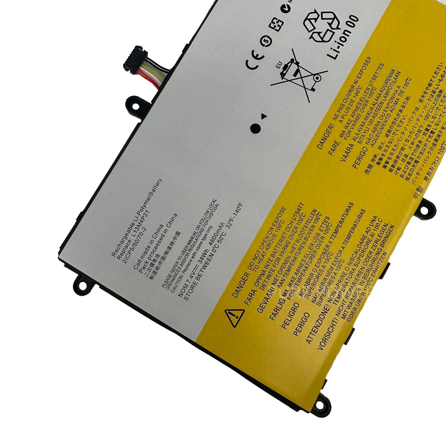New Laptop Battery L13M4P21 7.4V 34WH 4600mAh High Quality For Lenovo Ideapad Yoga 2 11 20332 2332 20428 L13L4P21