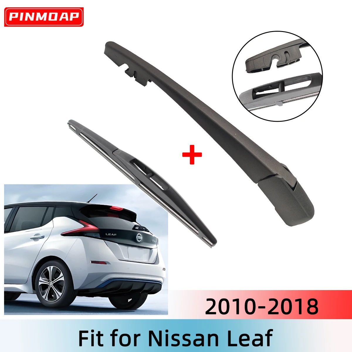 1/2PCS Heckscheibenwischerblatt Wischerarm Kit für Nissan Leaf 2010--2018 Windschutzscheibe Windschutzscheibe Heckscheibe