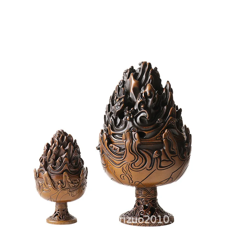 Hu Qingsong, A Master Of Suzhou Copper Furnaces At Qingsongtang, Made Han Style Boshan Furnaces, Purple Incense Burners,
